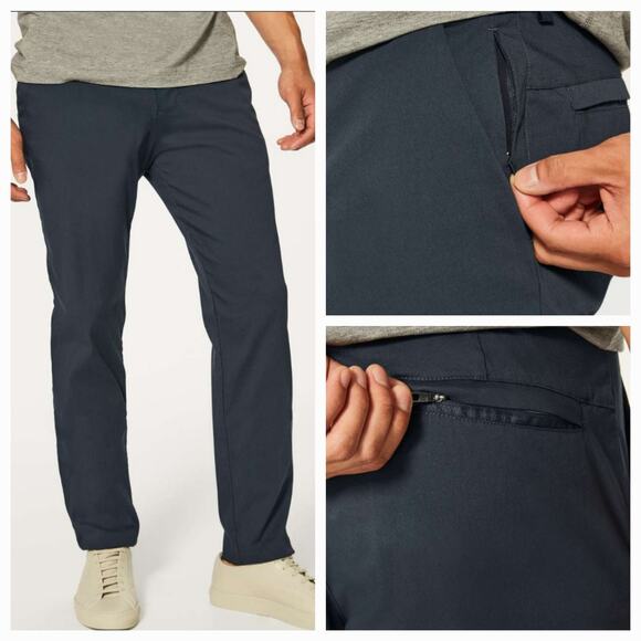 Lululemon Commission Pants Classic Fit  ABC stretchy moisture wicking sz 32 x 33 - Picture 11 of 12